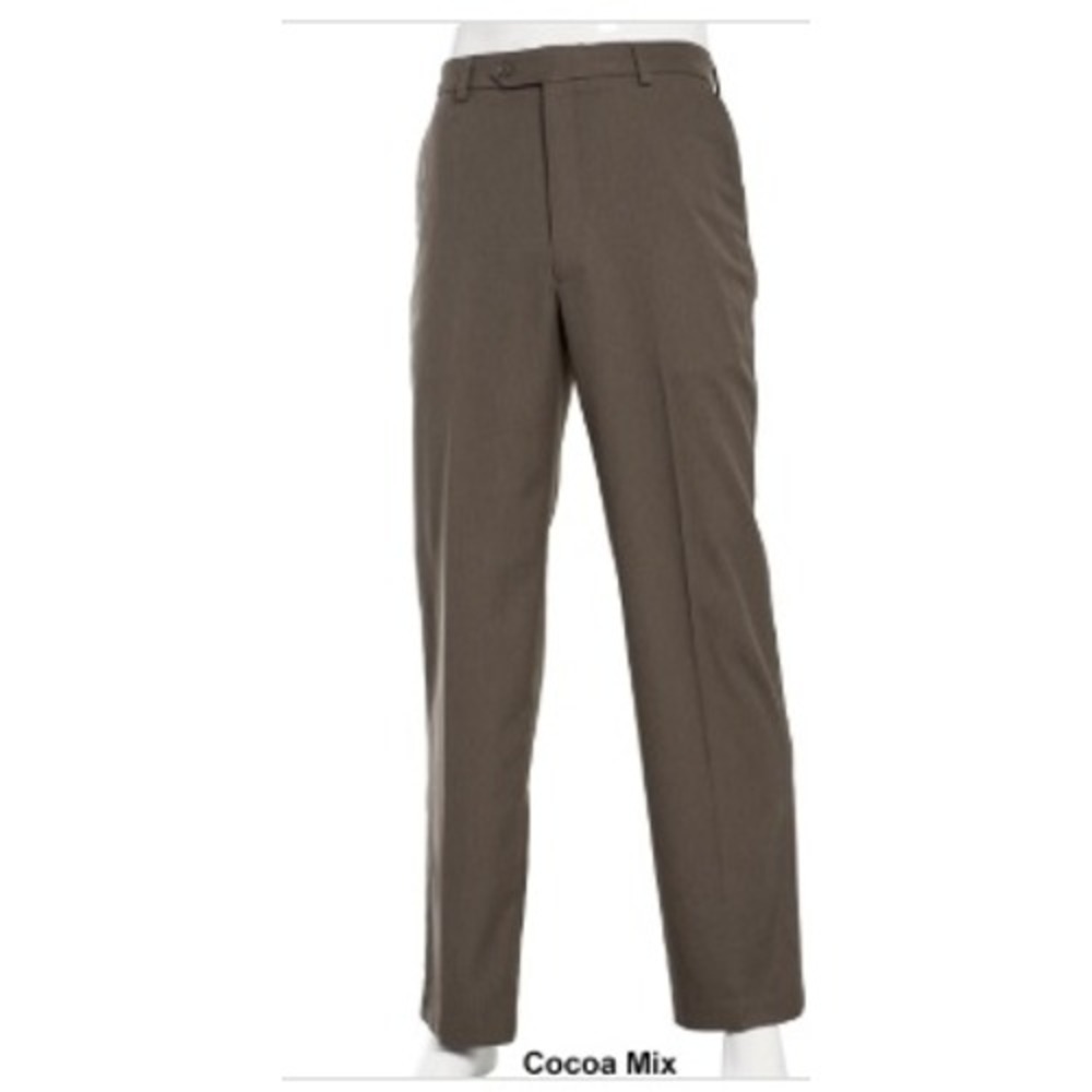 NWT Architect Men's Cocoa Brown Flat Front Dress Trouser Pants 44x29